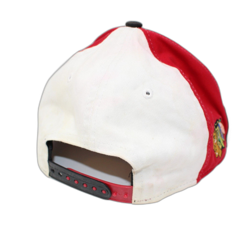 Chicago Blackhawks Adjustable Hat - New‎ Era Cap - Vintage Medium Large - Picture 4 of 7